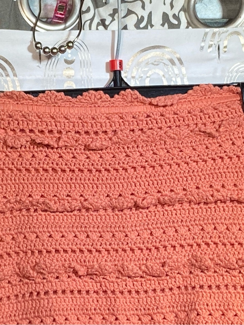 Forever 21 Coral Crochet Mini Skirt - Picture 3 of 9
